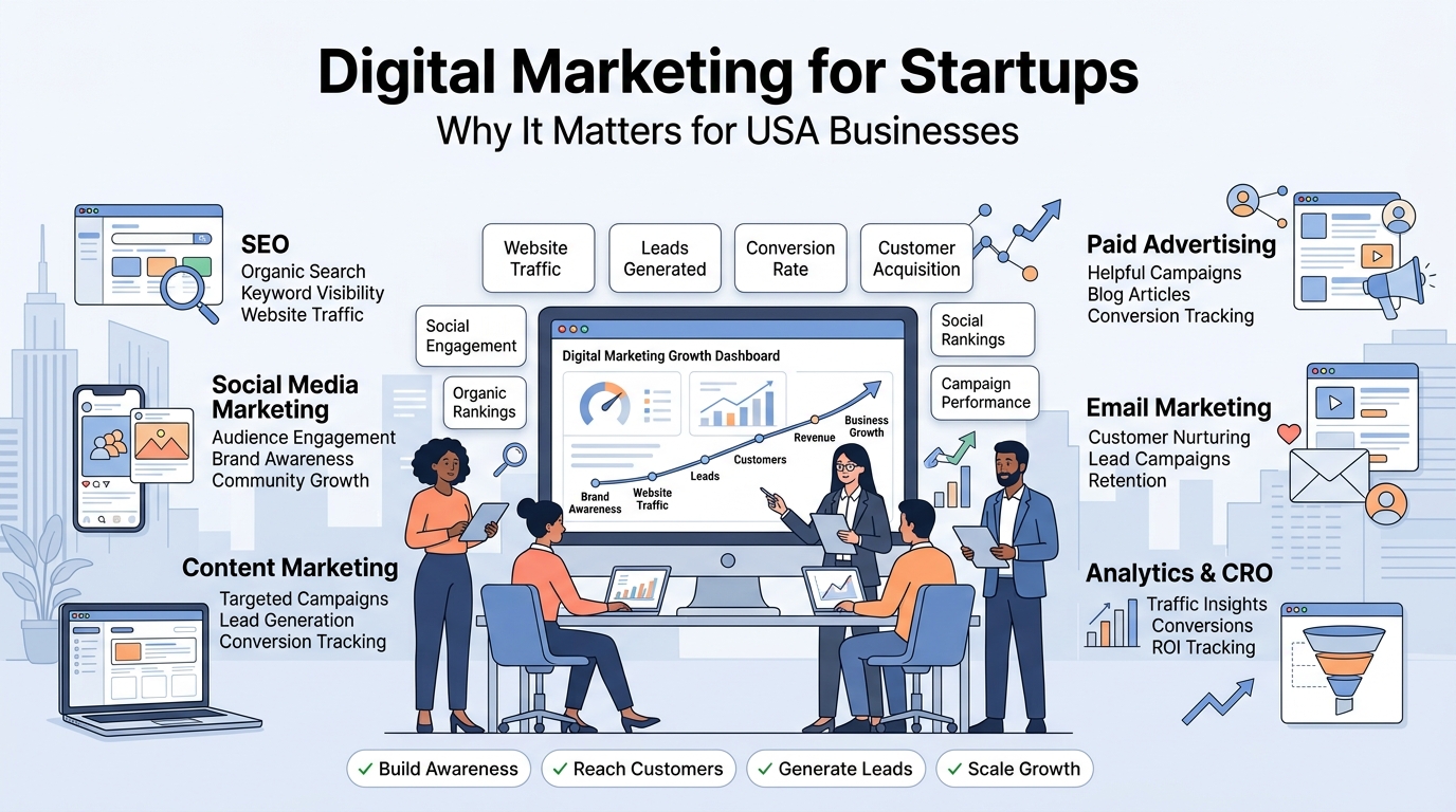 digital marketing for startups in USA